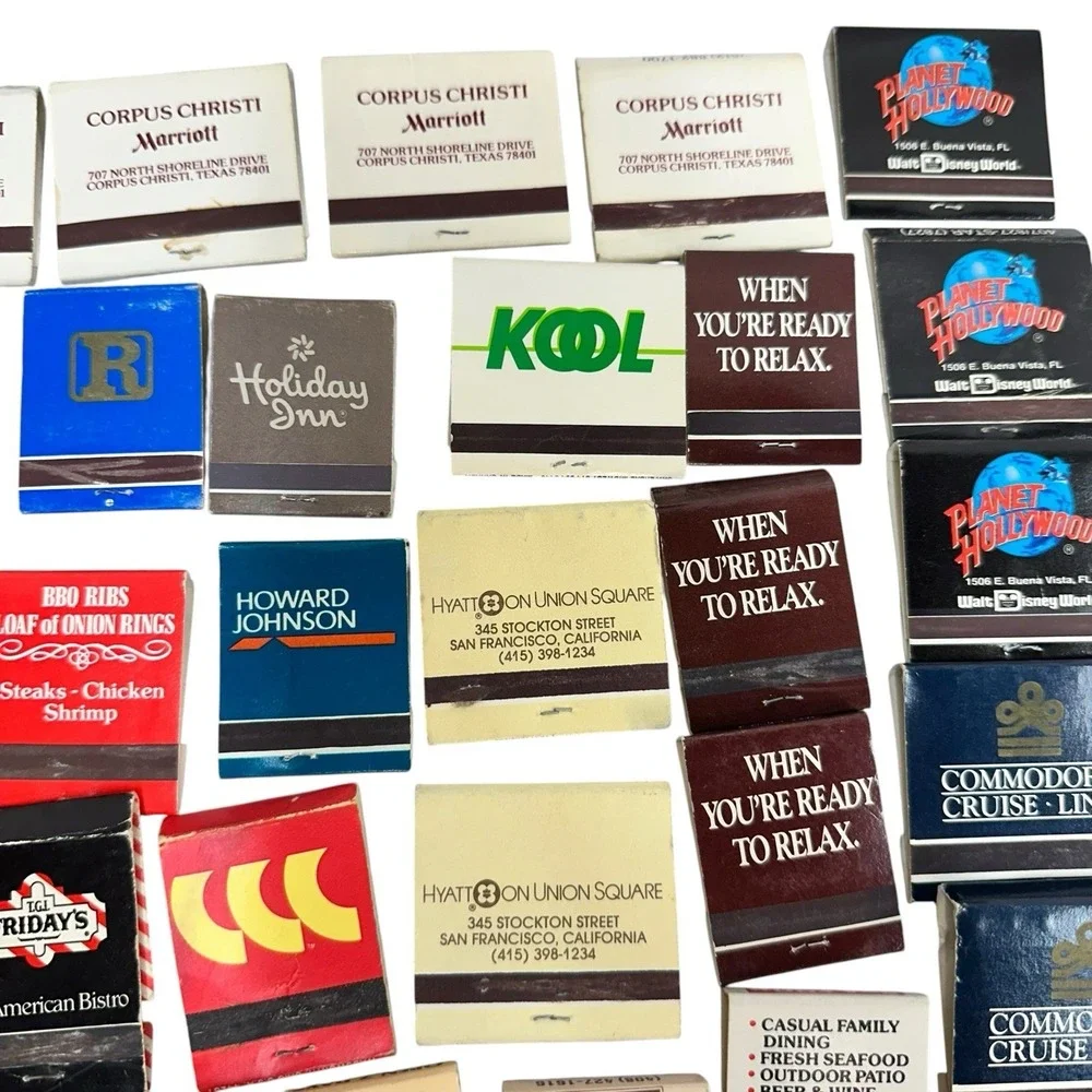 Huge Lot Of 100+ Matchbooks & Boxes From Various locations
